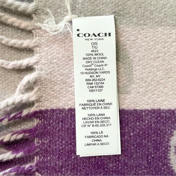 Coach Designer Monogram Scarf - Picture 4 of 6